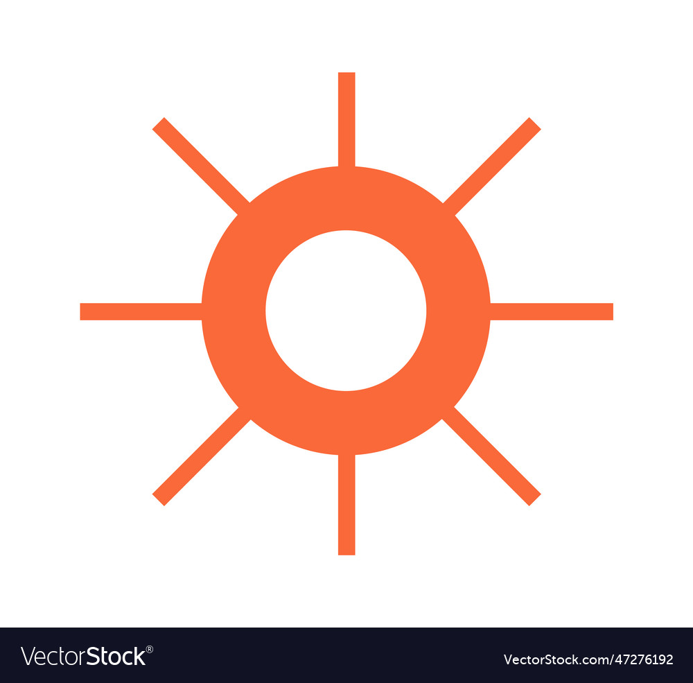 Sun futuristic figure Royalty Free Vector Image