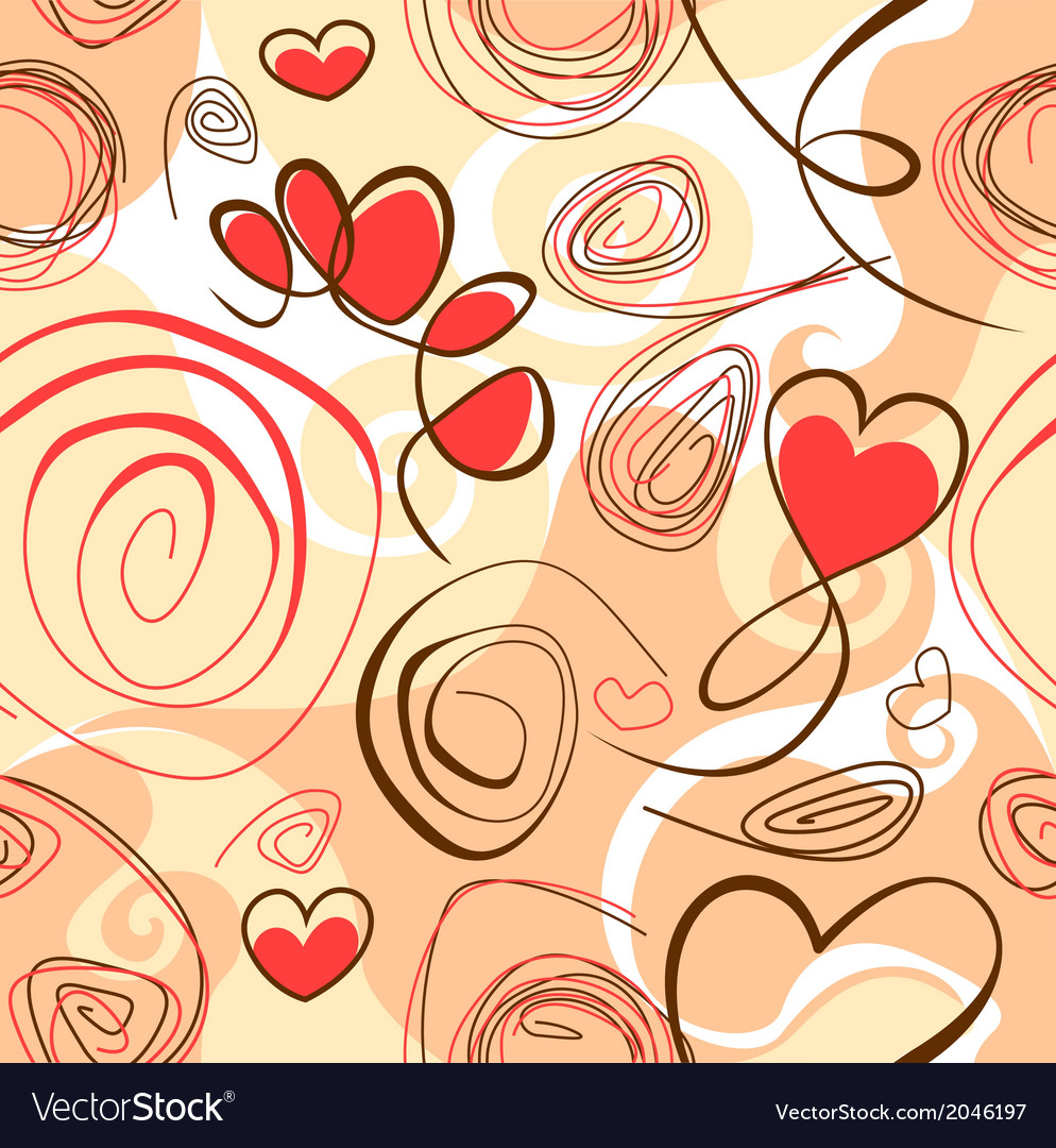 Abstract background with heart shapes