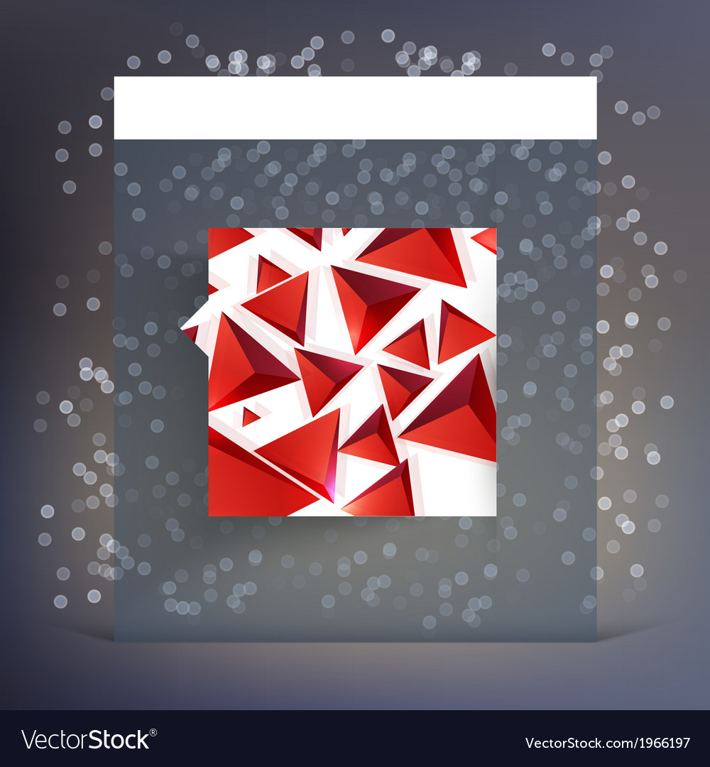 Abstract Red Triangle Background