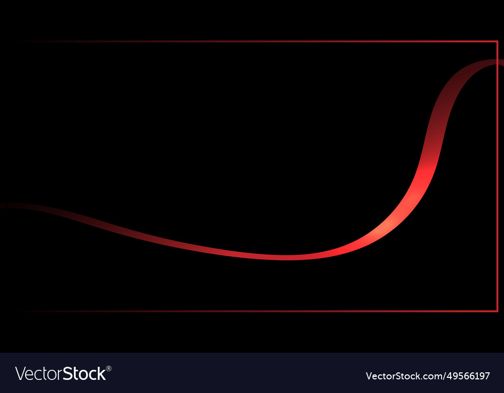 Abstract red waveform ribbon lines elements vector image Abstract red waveform ribbon lines elements