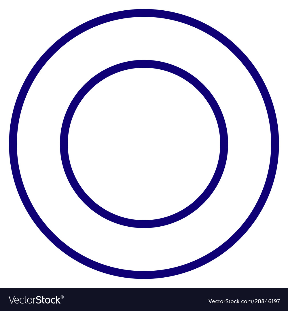 Double Round Frame Circle Template