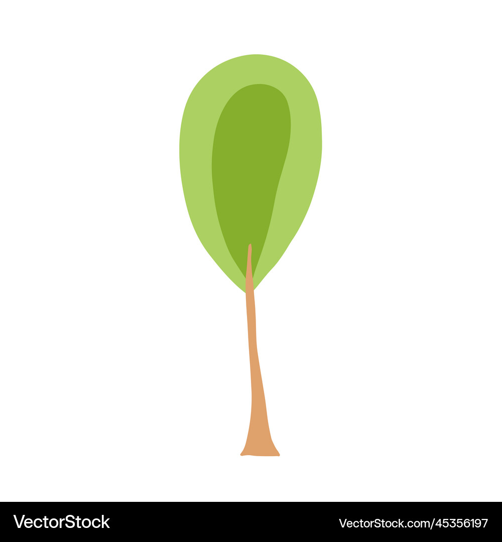 Green tree Royalty Free Vector Image - VectorStock