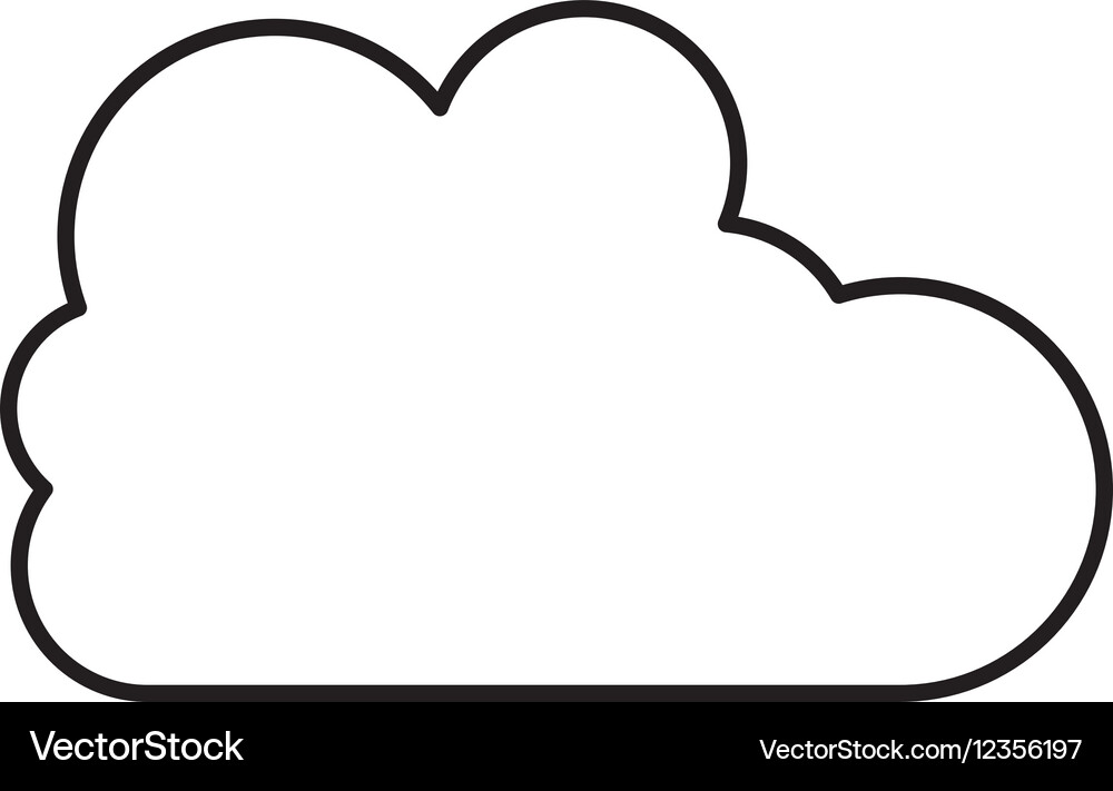 Isolated cloud computing design Royalty Free Vector Image