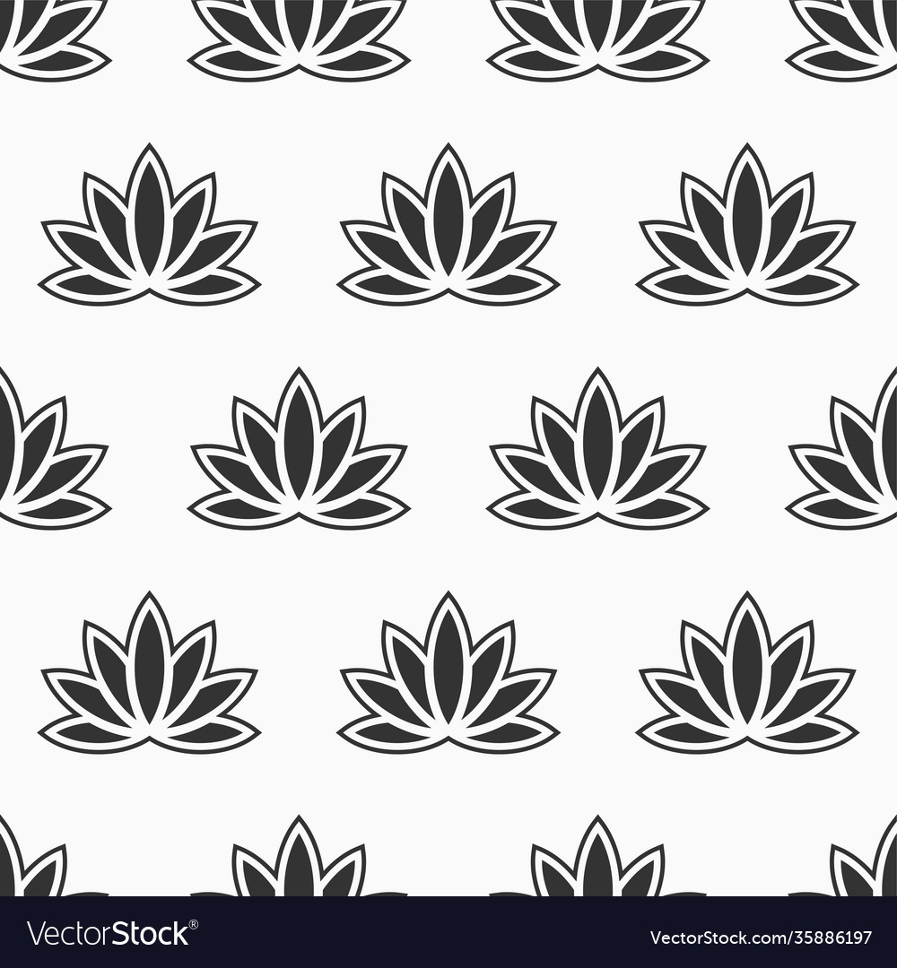 Lotus seamless pattern floral background