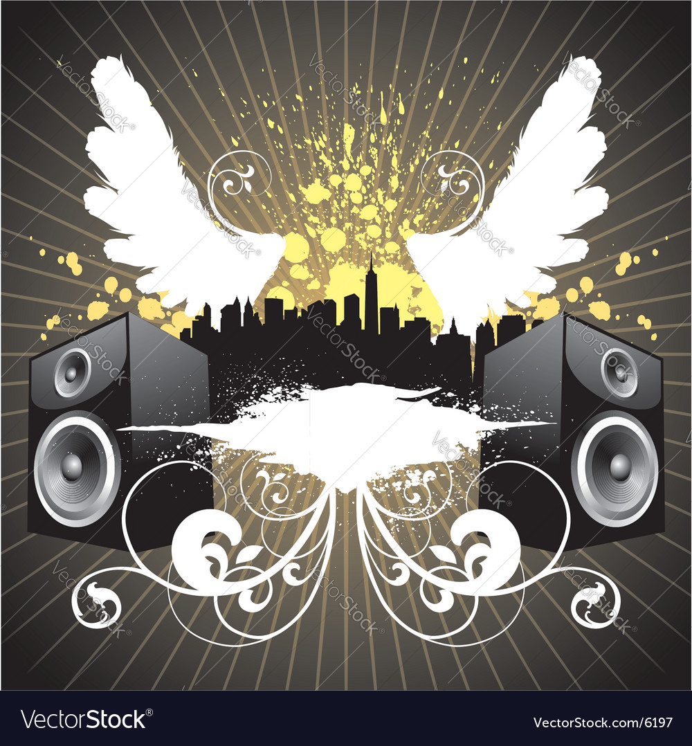 Music city Royalty Free Vector Image - VectorStock