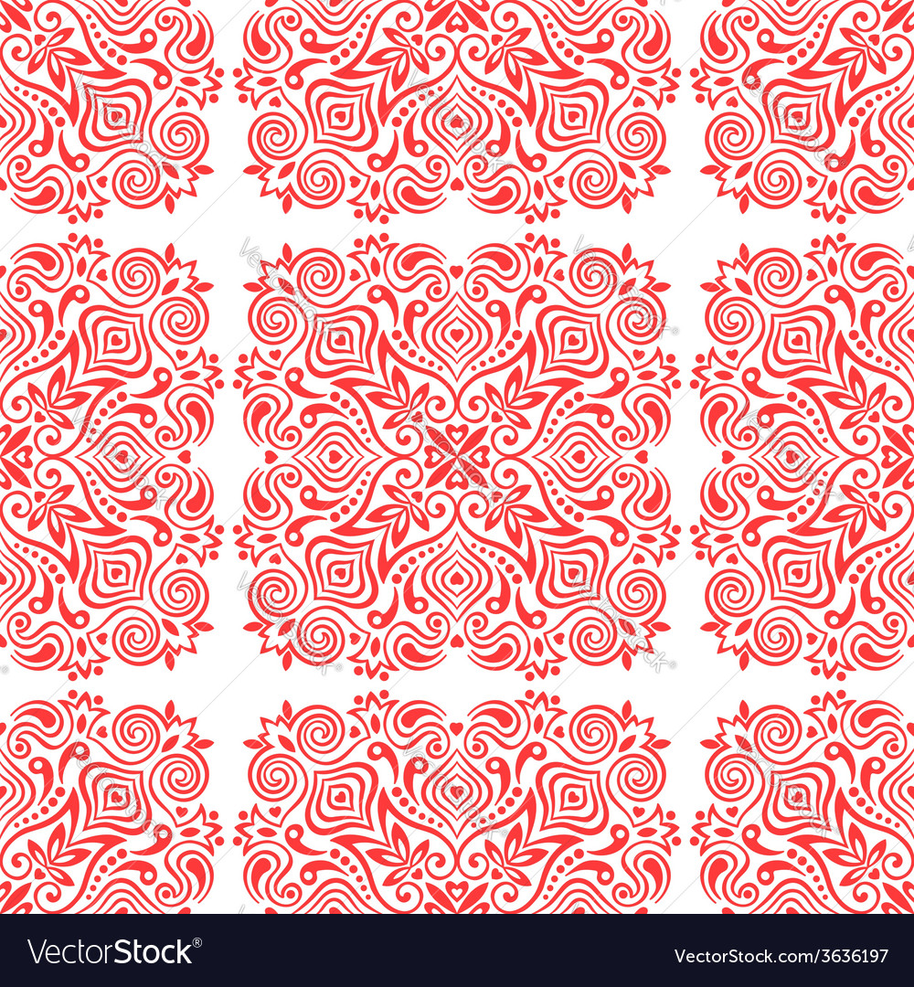Seamless background with abstract ethnic pattern