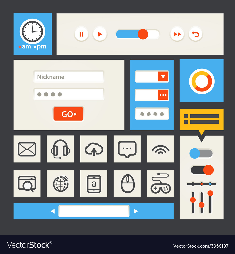 Web interface template