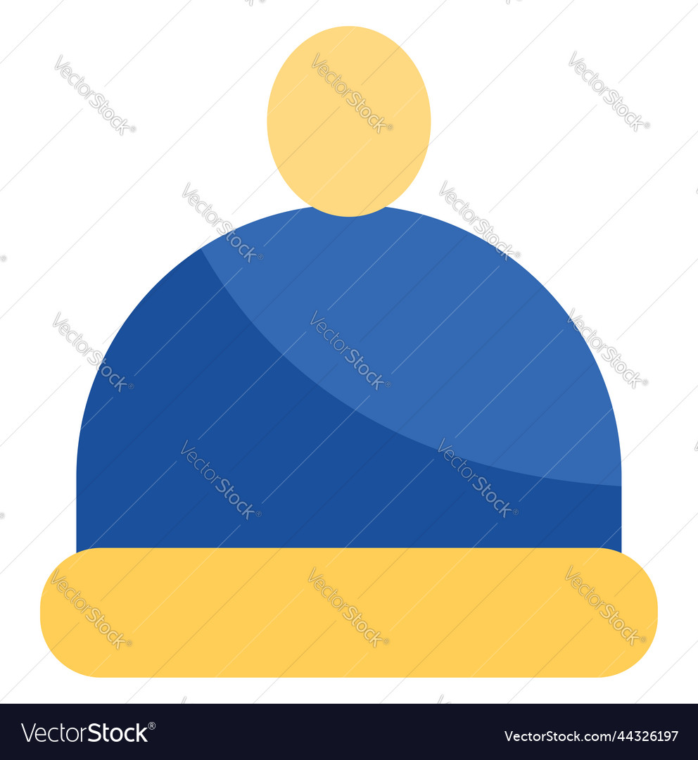 Winter hat on a white background