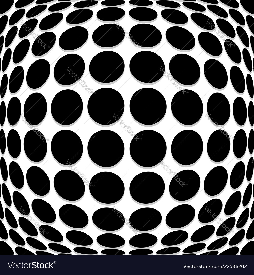 Abstract circle pattern with convex protuberant vector image Abstract circle pattern with convex protuberant
