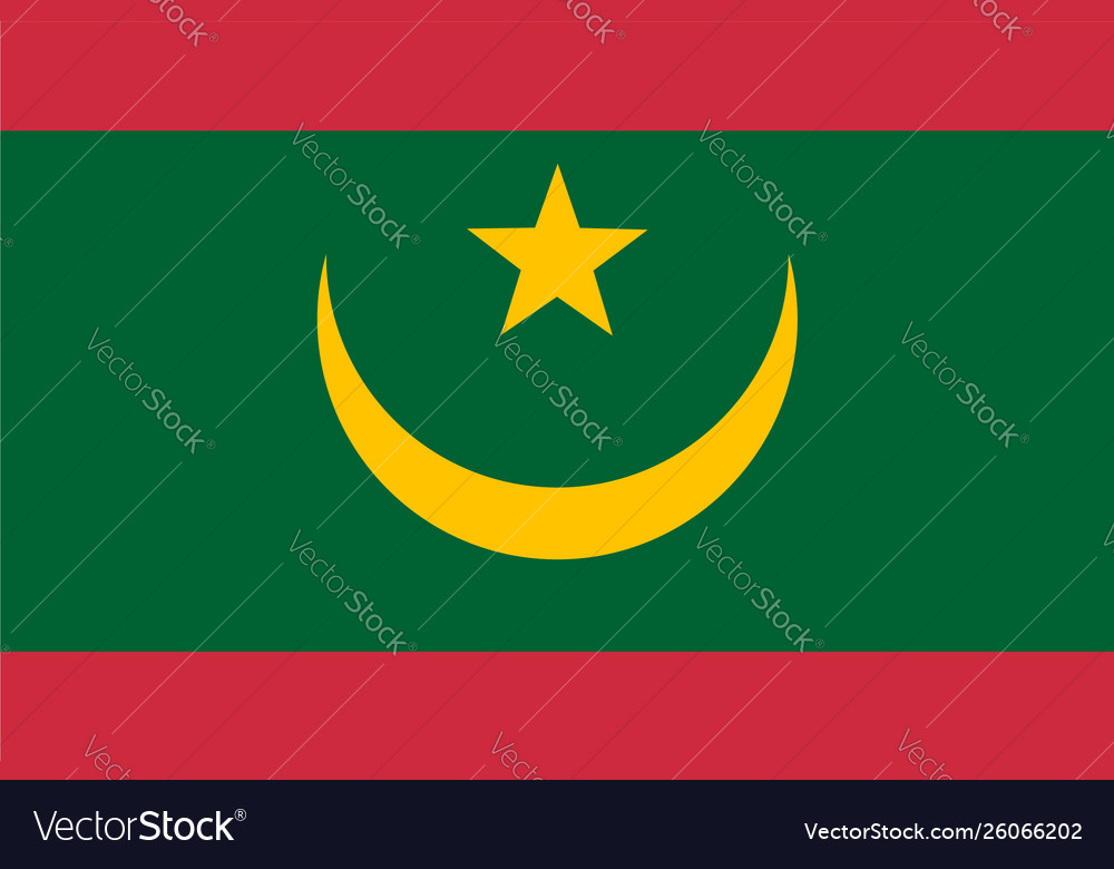 Flagge islamisch republic mauritania