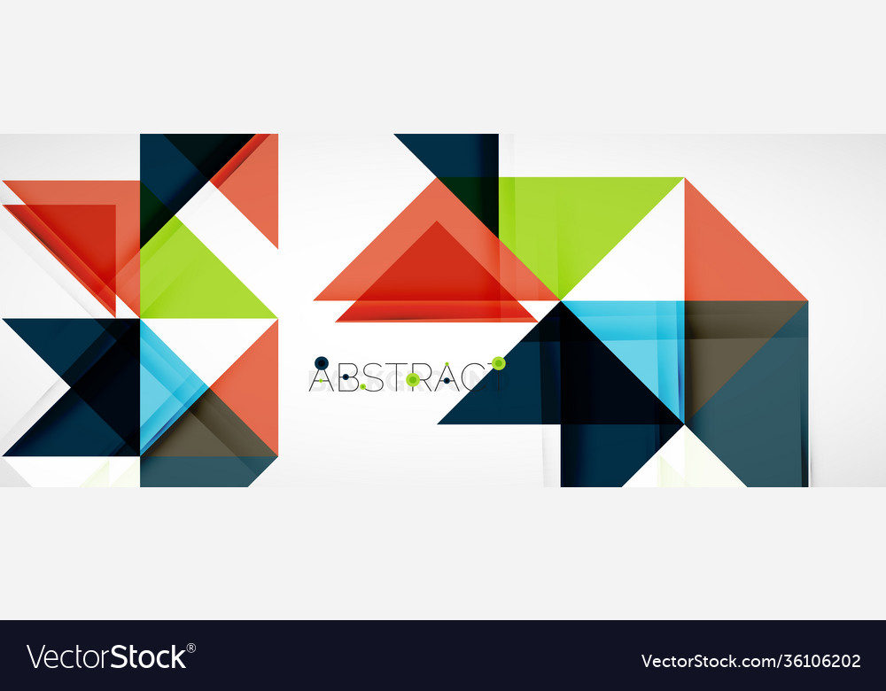 Geometric abstract background techno color Vector Image Geometric abstract background techno color