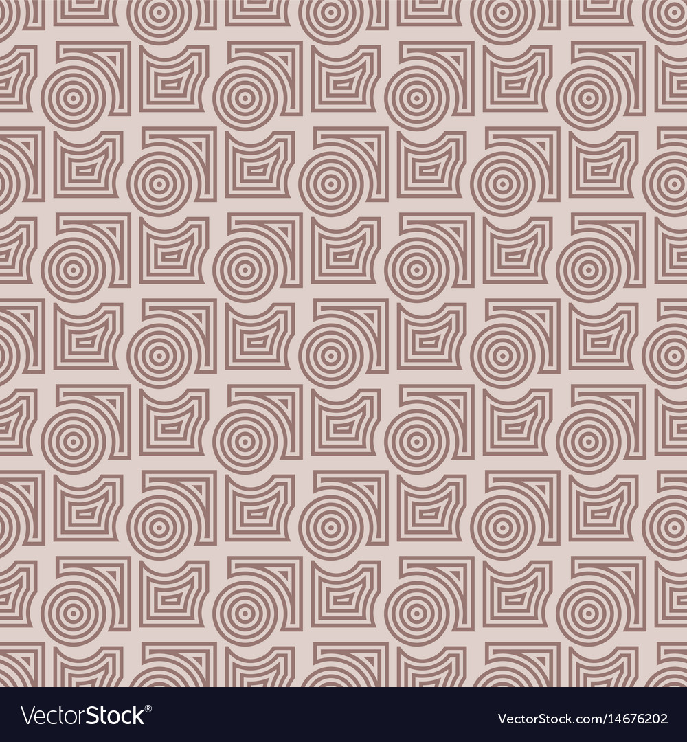 Geometric round shape seamless pattern