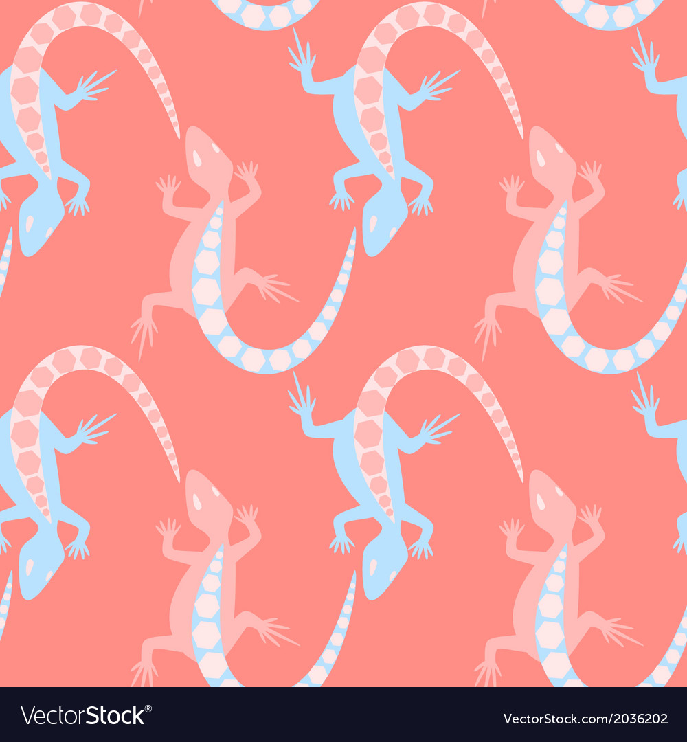 Lizard seamless pattern