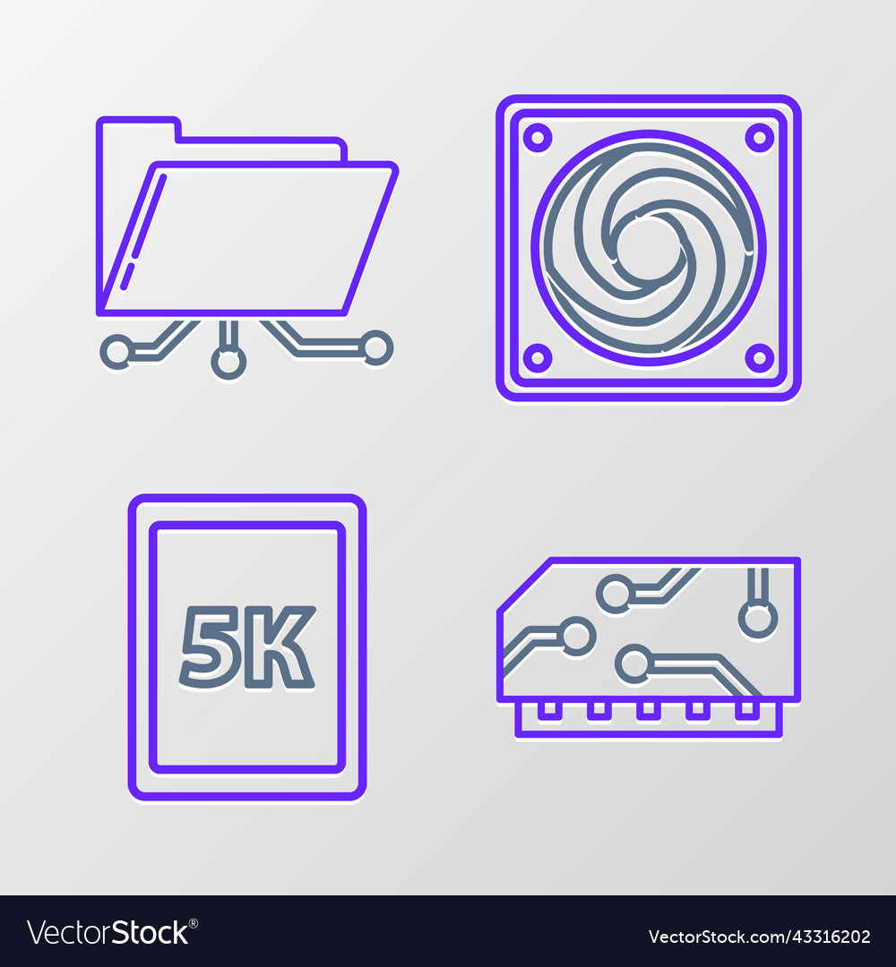 Set line ram random access memory tablet vector image Set line ram random access memory tablet