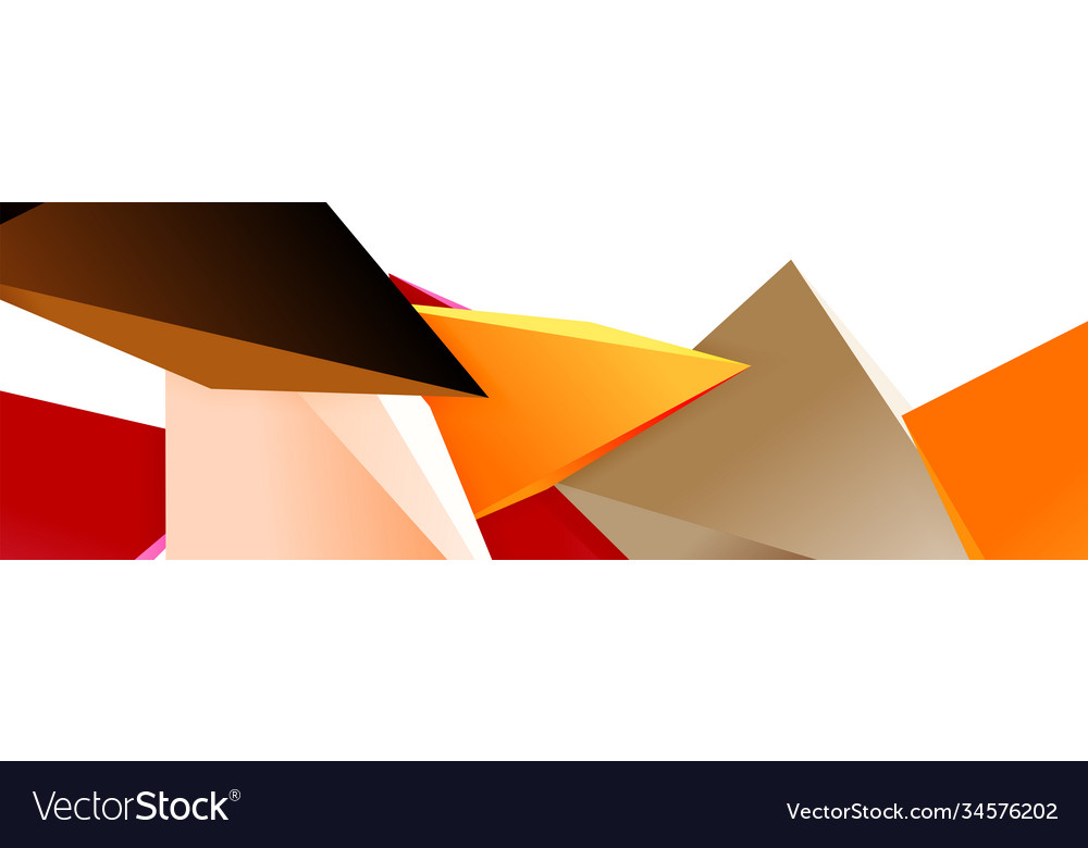 Triangle mosaic abstract background 3d triangular