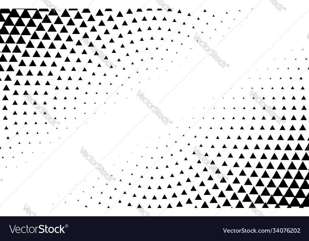 Triangles halftone triangle geometric background Vector Image