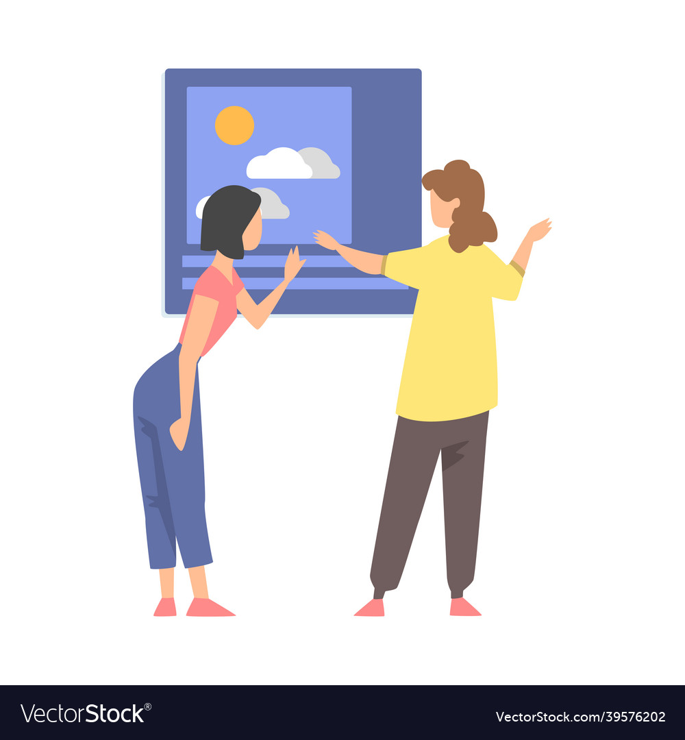 Ux or user experience designer creating product vector image Ux or user experience designer creating product
