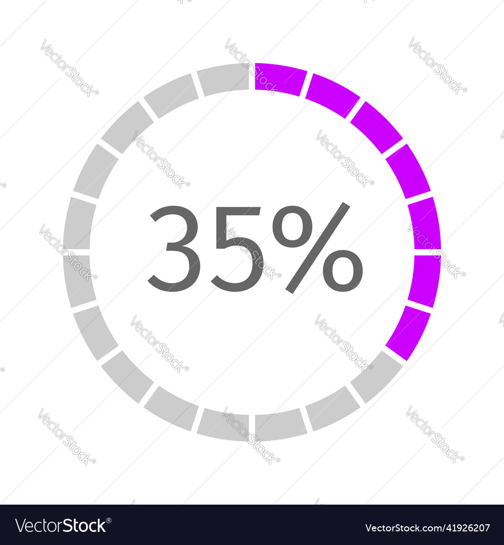 35 percent filled round loading bar segmented