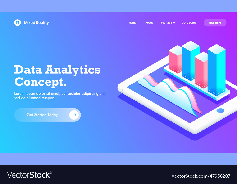 3d of infographic bar graph with analysis Vector Image 3d of infographic bar graph with analysis