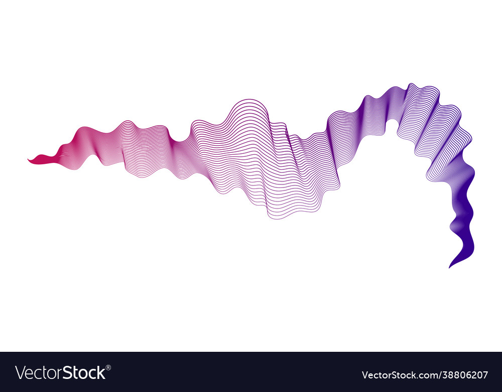 Abstract backdrop with wave gradient lines vector image Abstract backdrop with wave gradient lines
