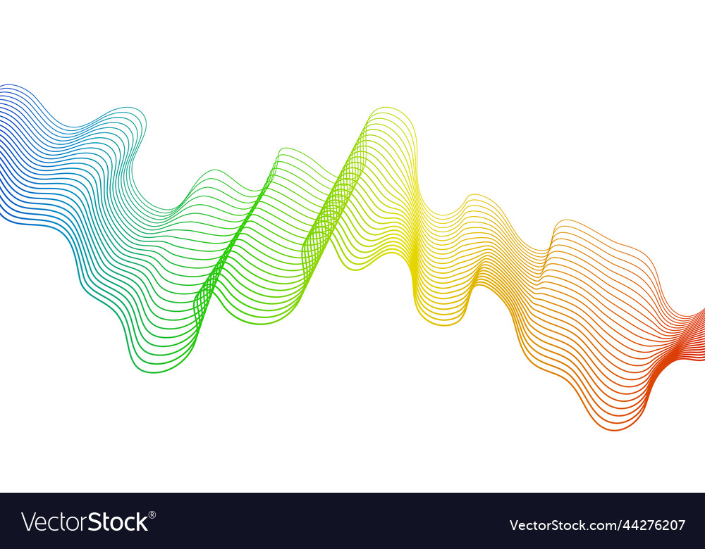 Abstract backdrop with wave gradient lines vector image Abstract backdrop with wave gradient lines