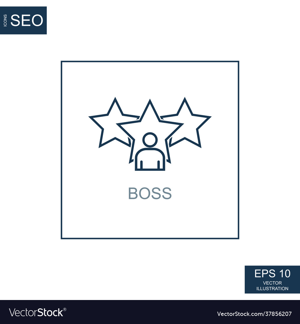 Abstrakte Business-Icons ceo Chef Chef vector image Abstrakte Business-Icons ceo Chef Chef
