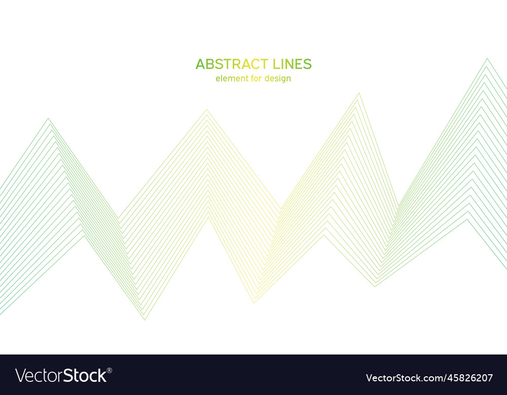 Abstract colorful wave element for design vector image Abstract colorful wave element for design
