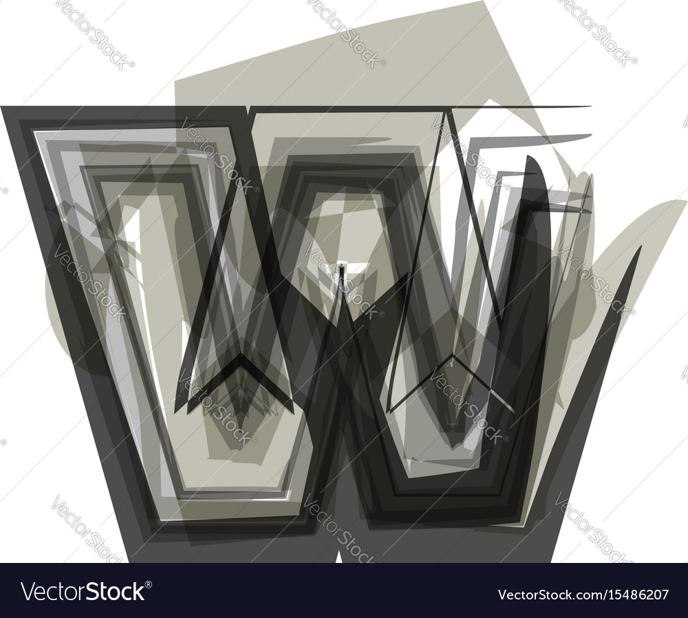 Abstract Monogram W