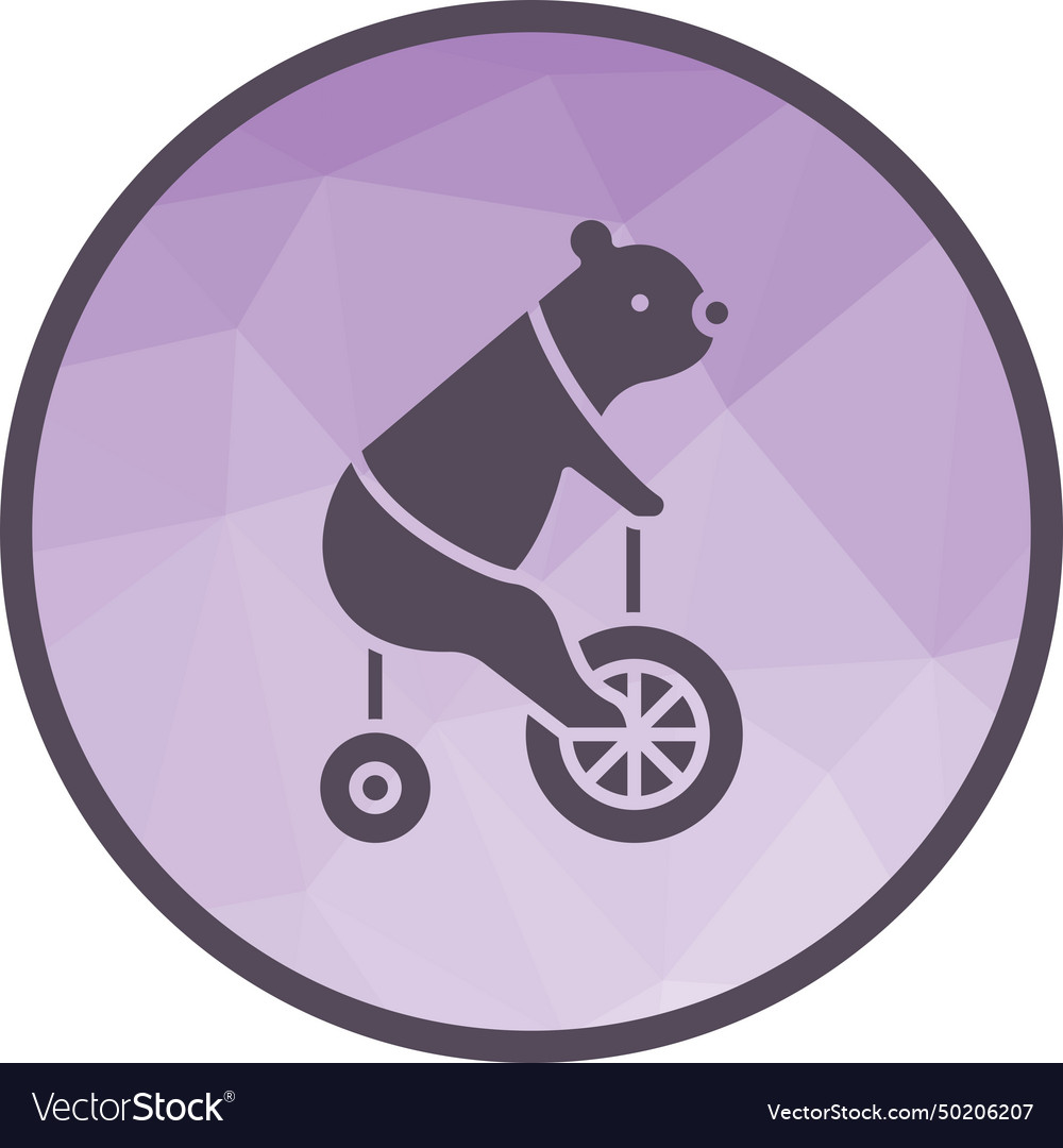 Bear performing icon image Royalty Free Vector Image