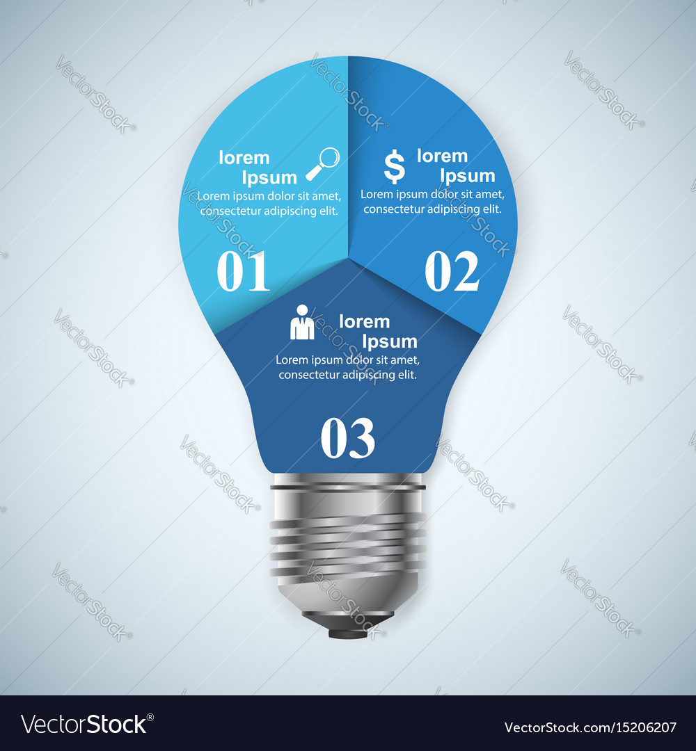 Business infographics origami style Royalty Free Vector