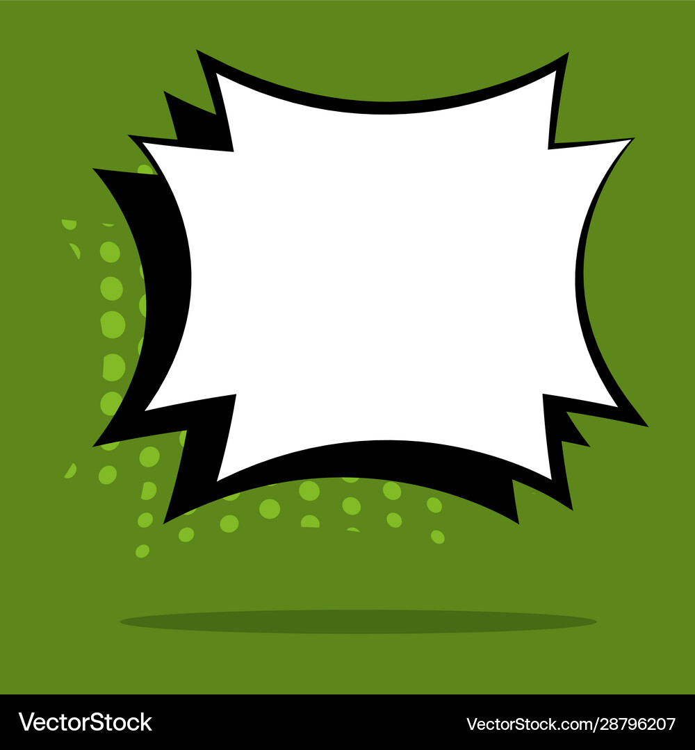 Comic speech bubble Royalty Free Vector Image - VectorStock
