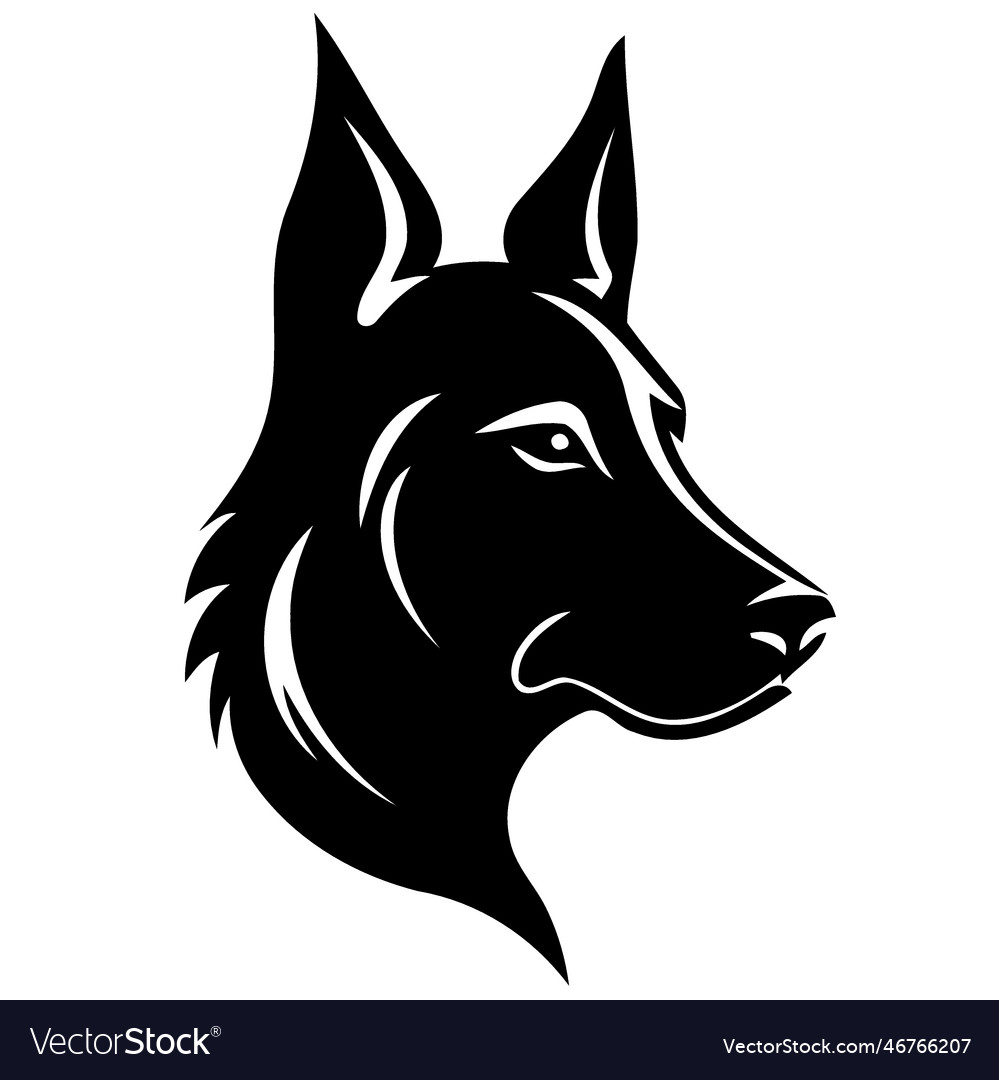 Dog domestic animal head Royalty Free Vector Image