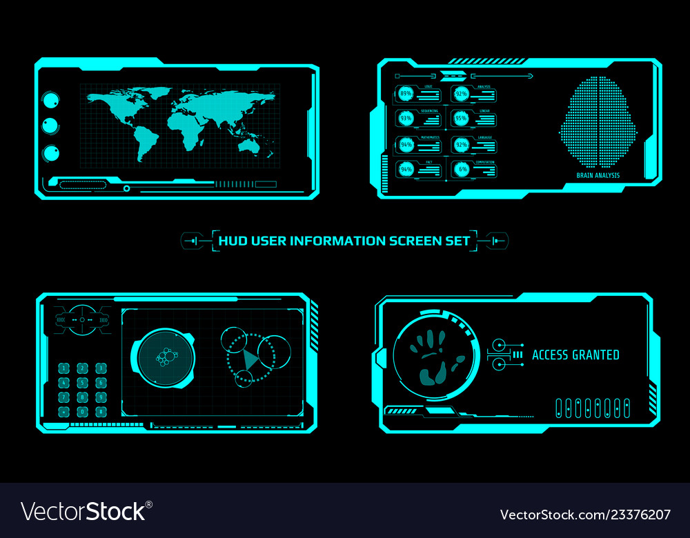 Futuristic HUD Interface Control