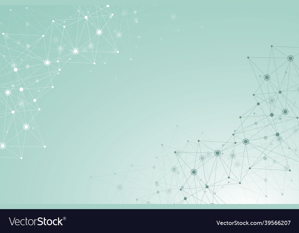 Geometric abstract background with connected line vector image Geometric abstract background with connected line