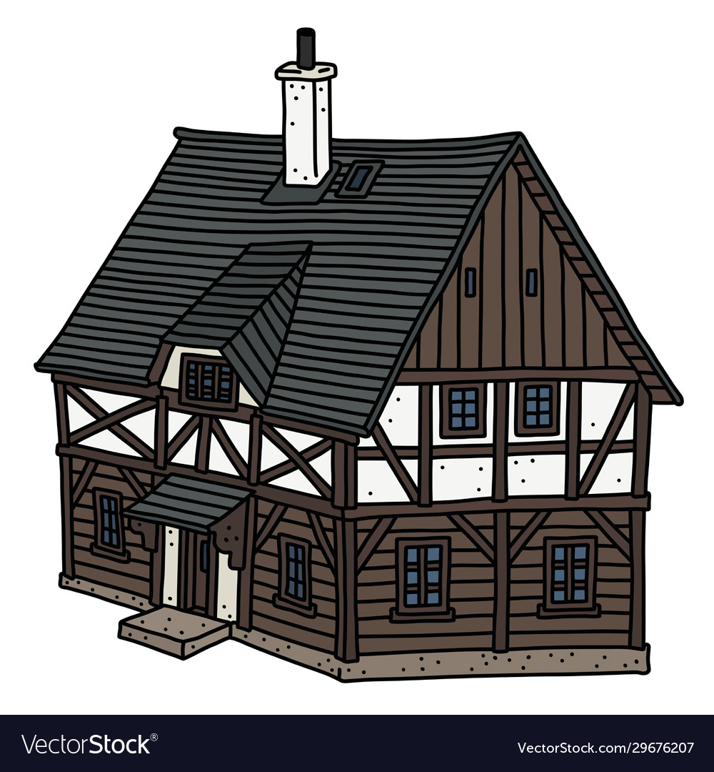 Historical half timbered house