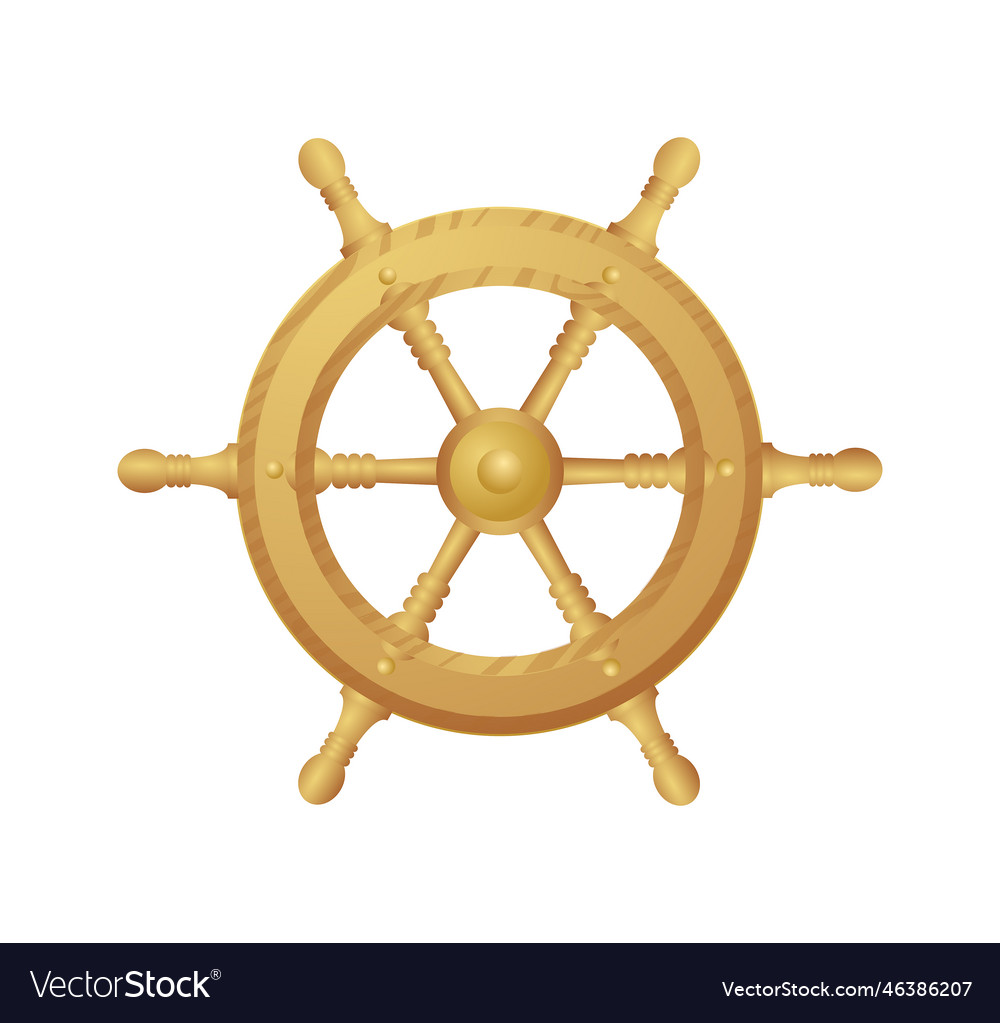 Luxury ship steering wheel