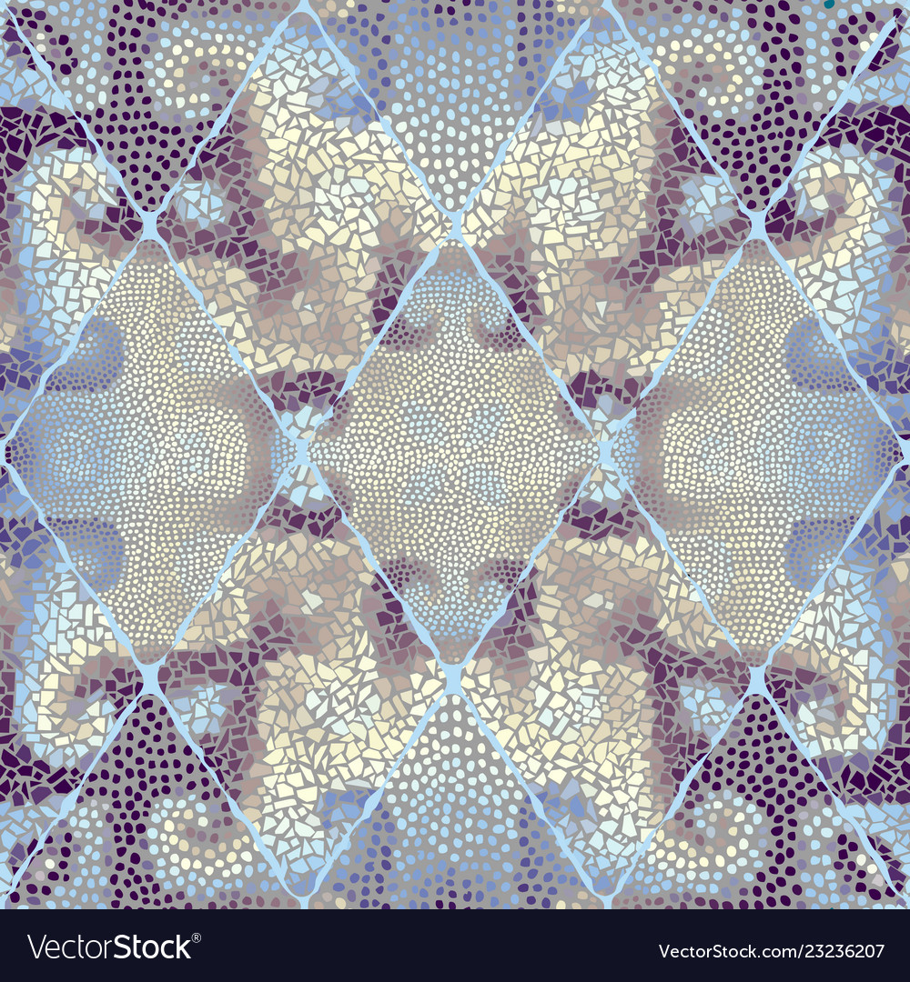Mosaic art pattern seamless image