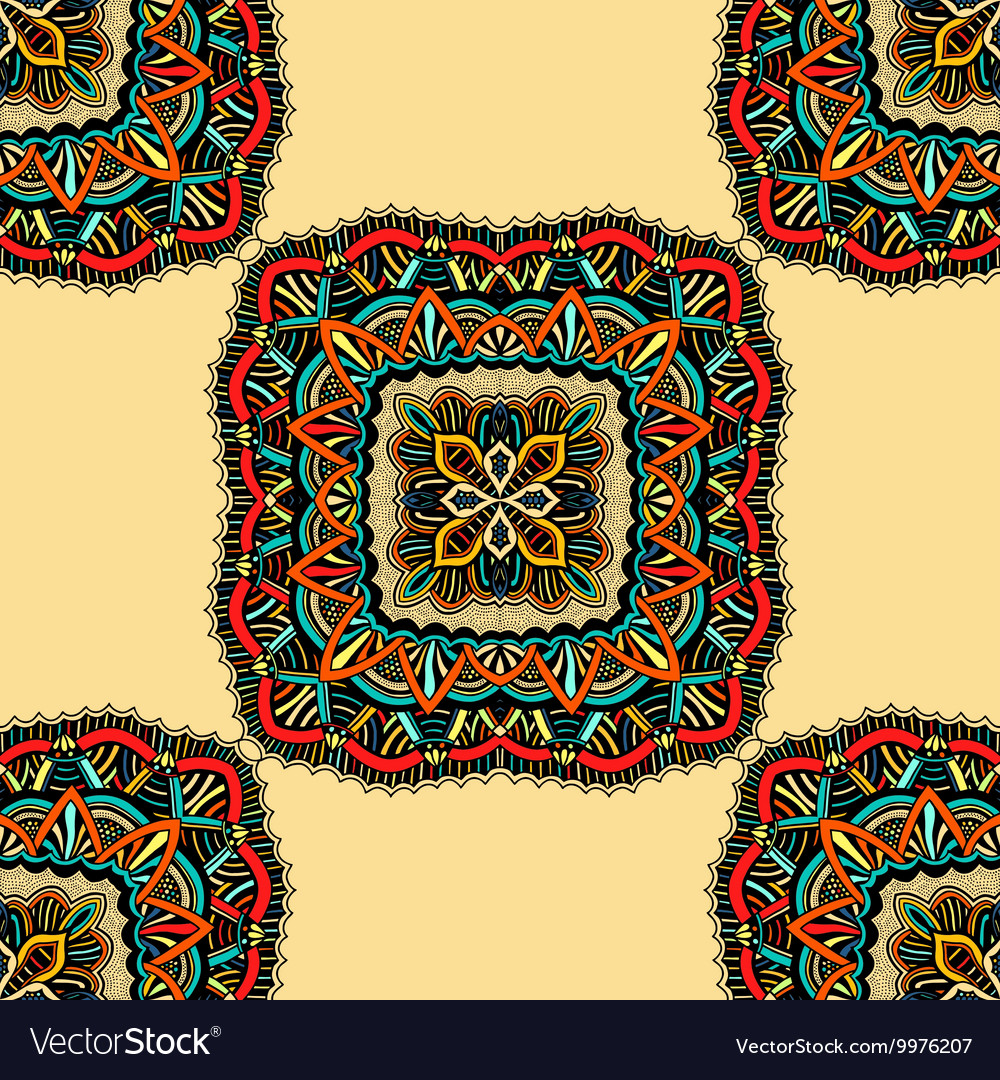 Round seamless pattern