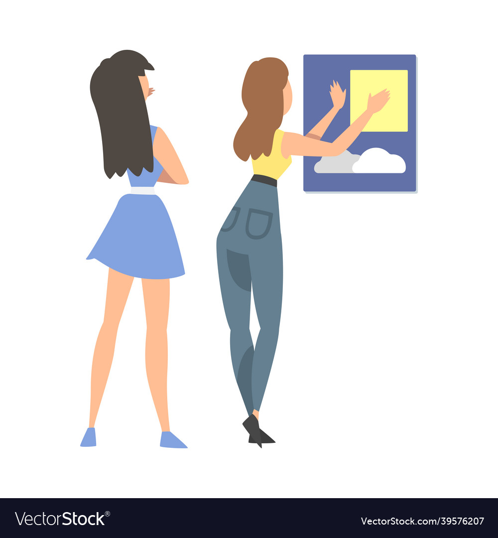 Ux or user experience designer creating product vector image Ux or user experience designer creating product