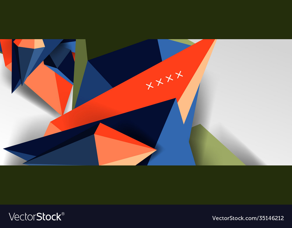 3d low poly abstract shape background