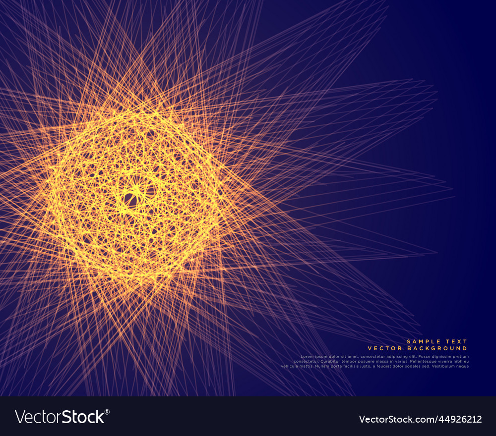 Abstract glowing sphere made with lines background
