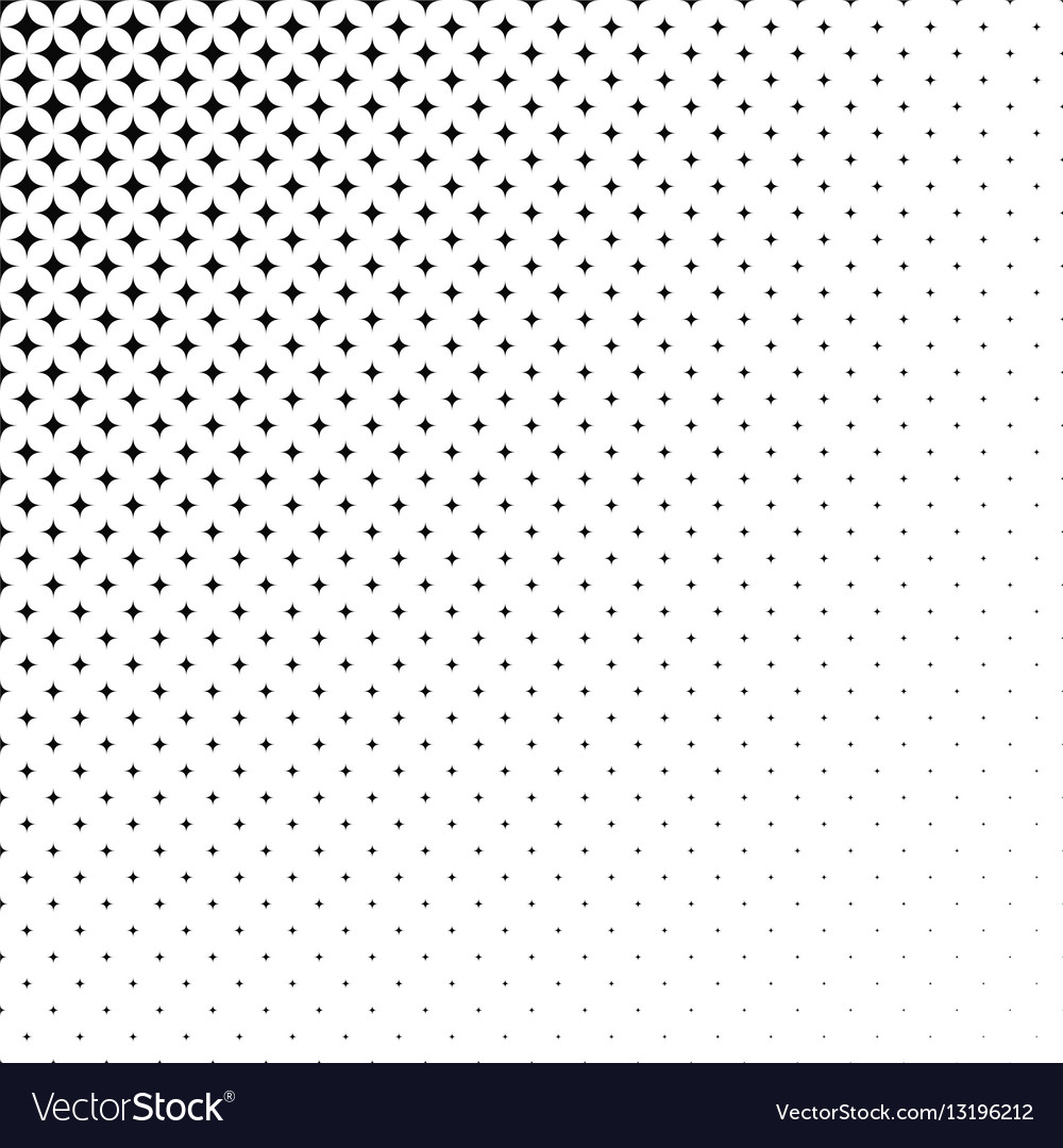 Abstract monochrome star pattern background design
