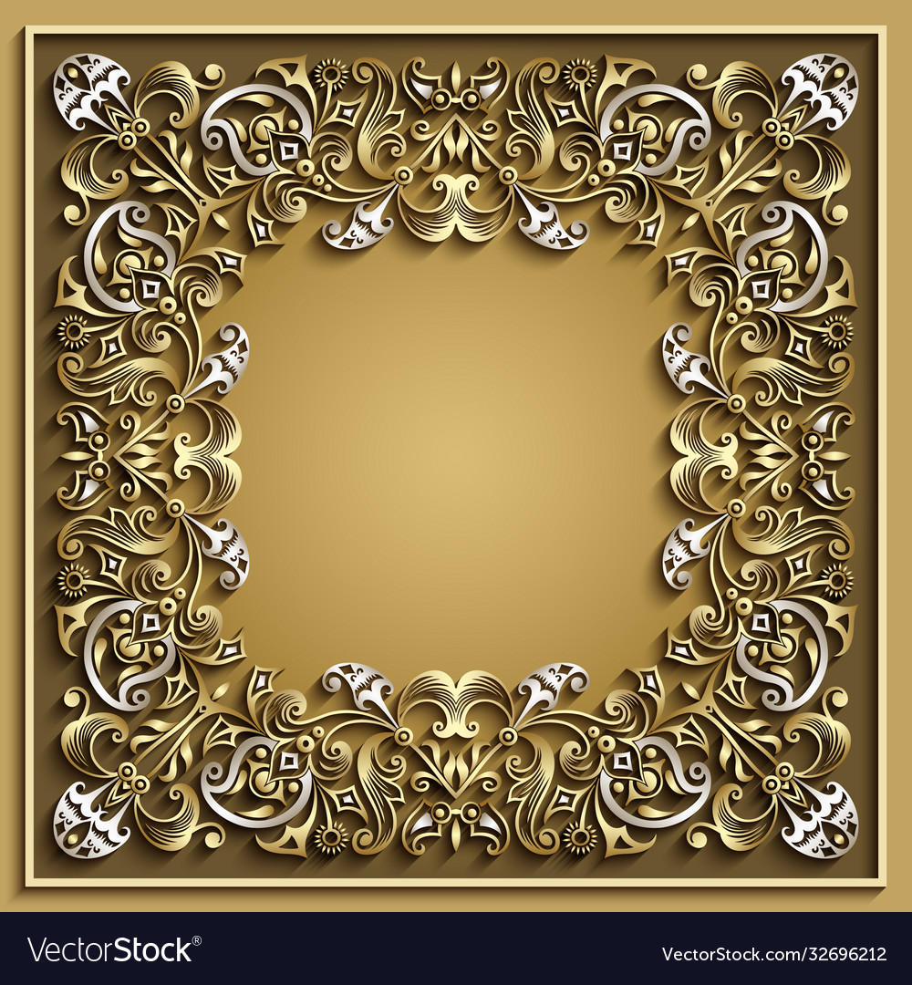 Abstract ornamental nature vintage frame