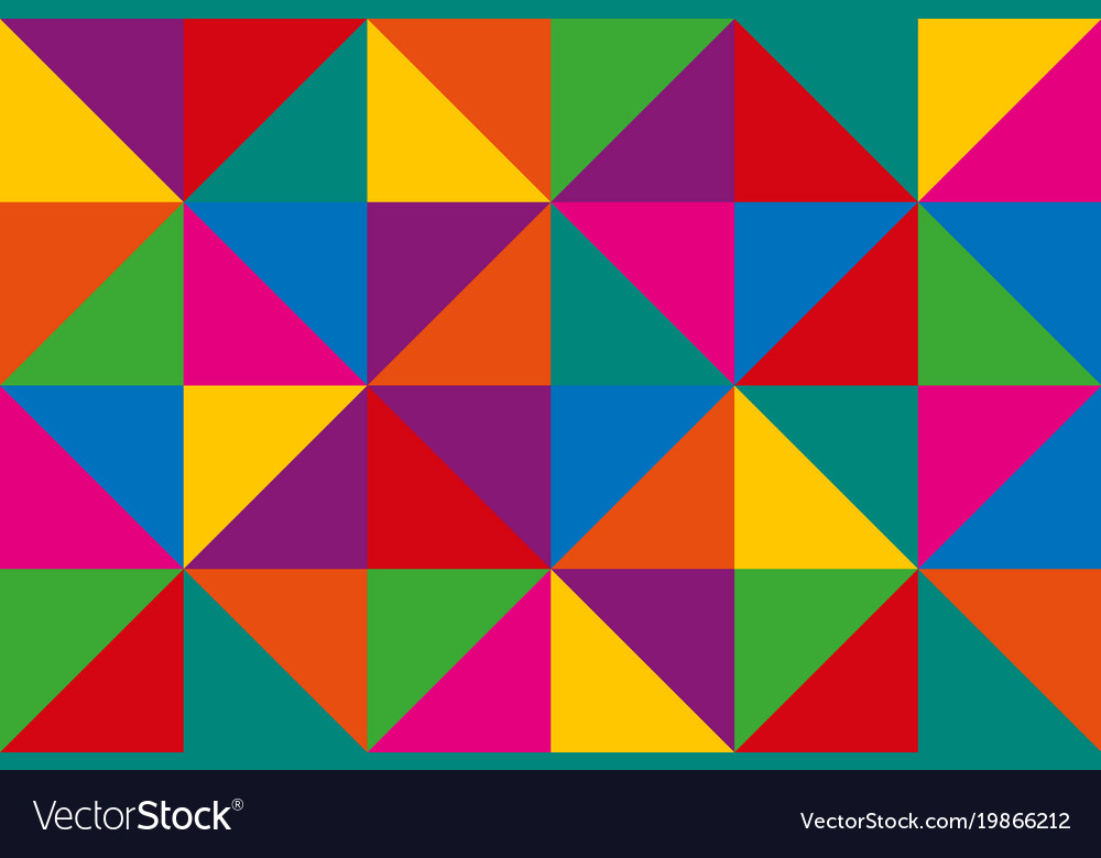 abstract triangles colorful geometric background vector image