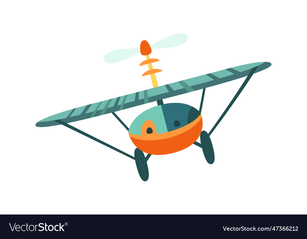 Cartoon airplane vehicle Royalty Free Vector Image