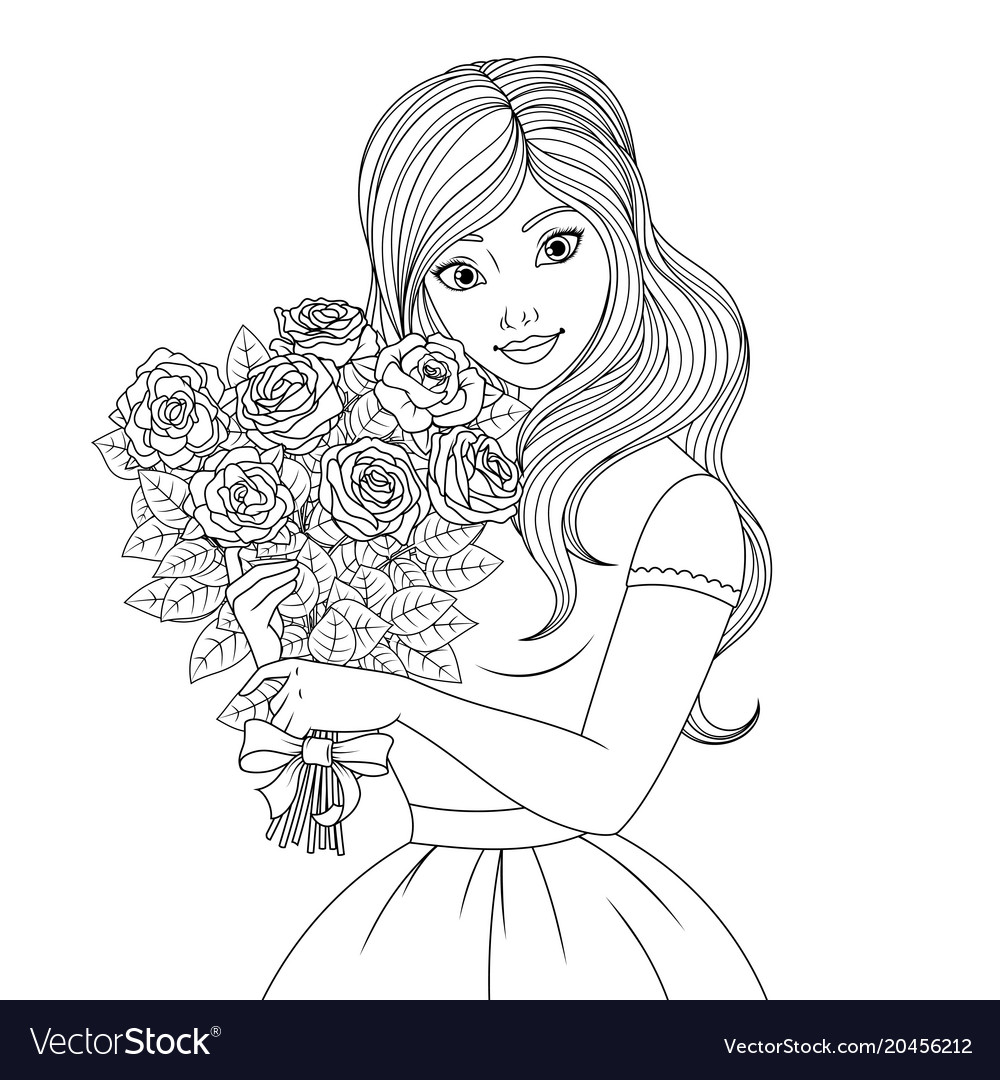 Free Vector  Hand drawn couple of princess portrait