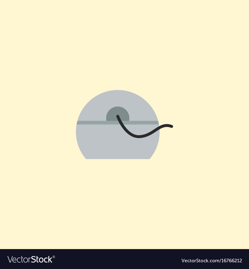 Flat icon floss element