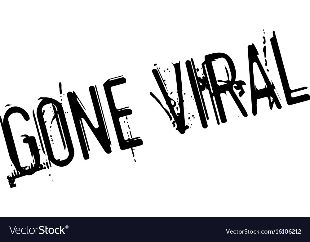 Gone viral rubber stamp