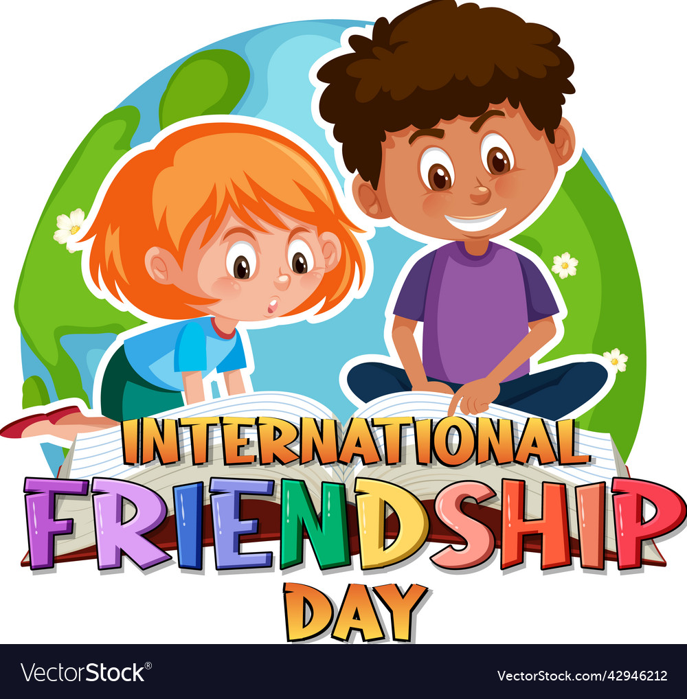 International friendship day banner design Vector Image International friendship day banner design Vector Image