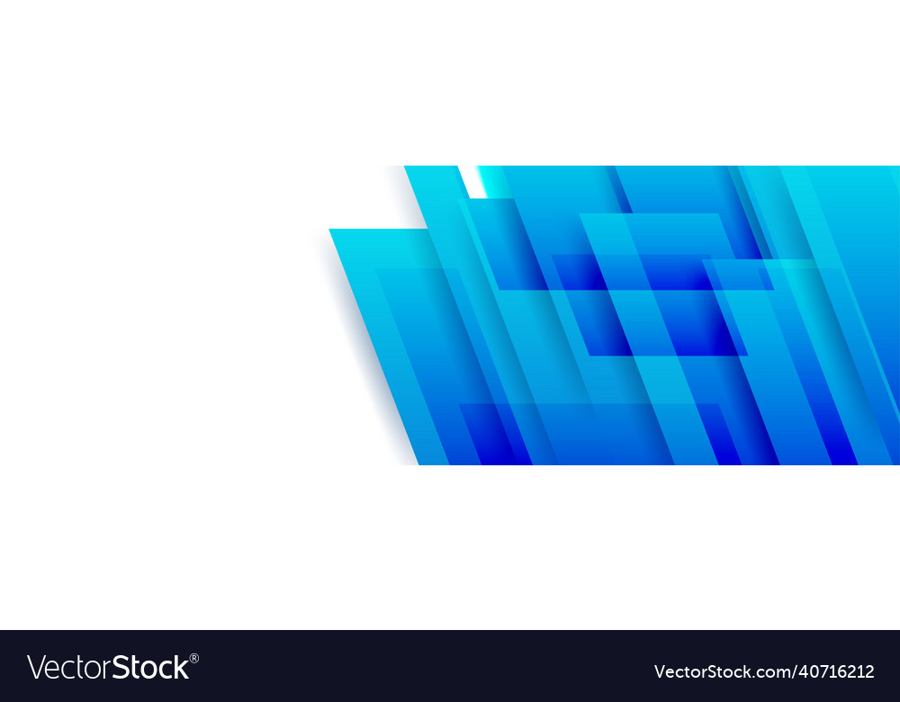 Modern blue technology banner background abstract Vector Image